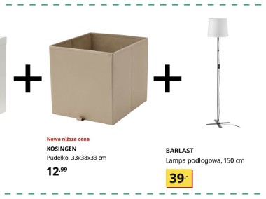  stolik nocny KALLAX i lampa - Prawie nowe meble IKEA w zestawach-1