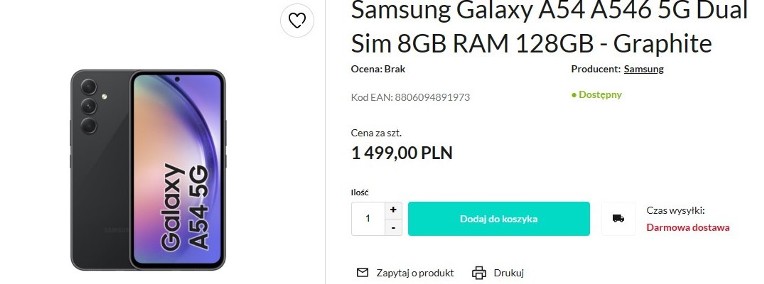 Samsung Galaxy A54 - Wszystkie kolory i pamięci – Sklep-1