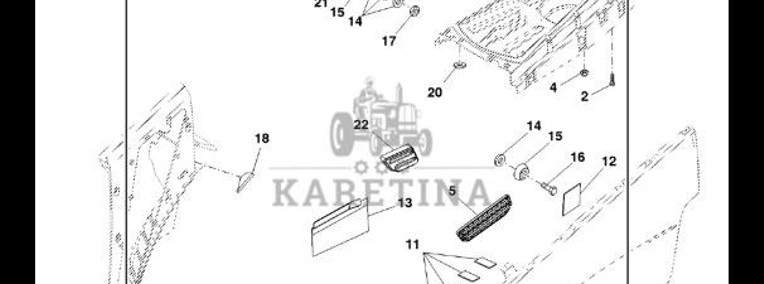 RE327894 John Deere 8345R - Zestaw maski-1