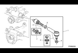 John Deere 7530 Premium - Przegub kulowy AL209419