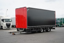 Wielton TANDEM / FIRANKA / 19 PALET / DŁ. 7,75 M / OŚ PODNOSZONA
