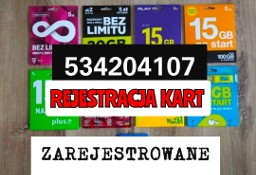 REJESTRACJA KART - AKTYWACJA KART - ZAREJESTROWANE KARTY SIM Anonimowe