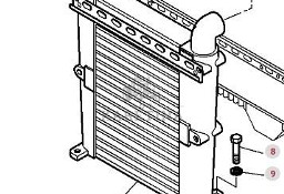 Massey Ferguson 8480 Chłodnica Międzystopniowa CZĘŚCI 4276485M1