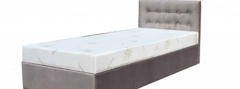 Piękne łóżko Mini Grey z pojemnikiem na pościel 90x200cm-1