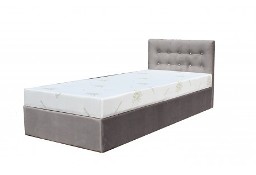 Piękne łóżko Mini Grey z pojemnikiem na pościel 90x200cm