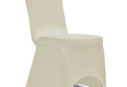 vidaXL Elastyczne pokrowce na krzesła, 100 szt, kremowe, 130340x2SKU:274768*