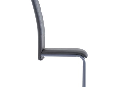 vidaXL Krzesła stołowe, 2 szt., szare, sztuczna skóra281683-1