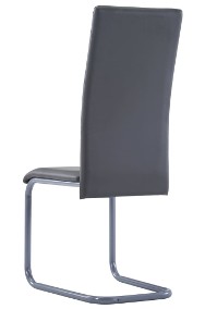 vidaXL Krzesła stołowe, 2 szt., szare, sztuczna skóra281683-2