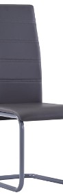 vidaXL Krzesła stołowe, 2 szt., szare, sztuczna skóra281683-3