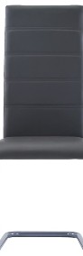 vidaXL Krzesła stołowe, 2 szt., szare, sztuczna skóra281683-4