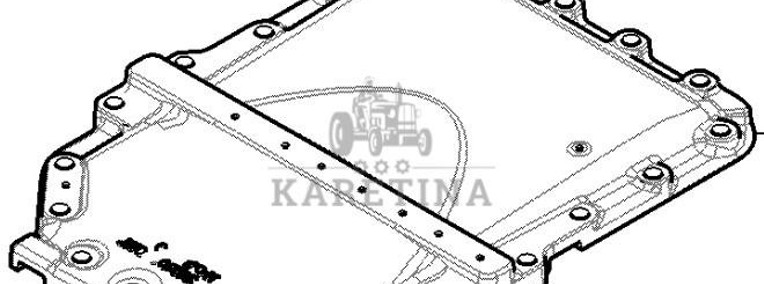 Massey Ferguson 7718S DYNA-VT Pokrywa Obudowy Skrzyni Biegów CZĘŚCI 737100050012-1