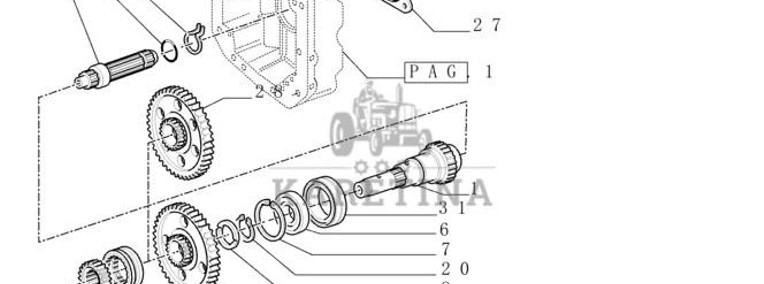 New Holland T6010 Koło zębate 87373869-1