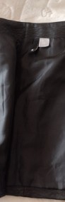 (34/XS) H&M/ Skórzano - haftowana spódnica, spódniczka-4