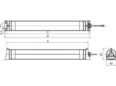 Lampa maszynowa rurowa LED do tokarki-2