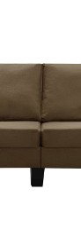 vidaXL 2-osobowa sofa, brązowa, tapicerowana tkaniną287113-3