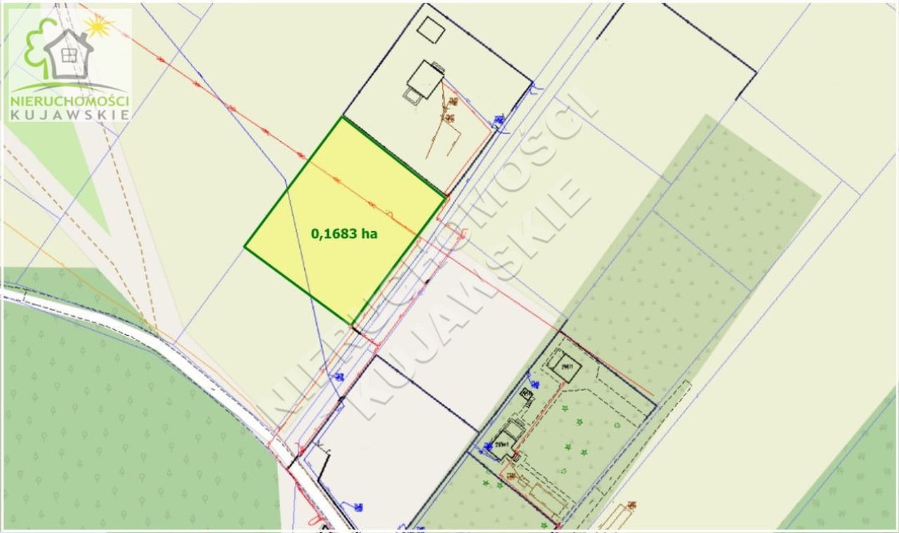DZIAŁKA 1683,0M2 POD BUDOWNICTWO JEDNORODZINNE, DĘBNIAKI, GMINA KOWAL - Widok 2