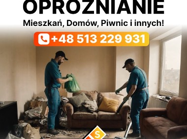 Wywóz/Opróżnianie/Sprzątanie, Mieszkań Domów Piwnic Garaży Śmieci Złom-1