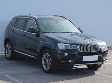 BMW X3 II (F25) , Salon Polska, Serwis ASO, 190 KM, Automat, Skóra, Navi,-1