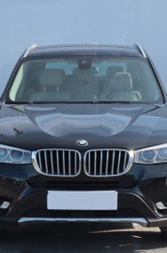 BMW X3 II (F25) , Salon Polska, Serwis ASO, 190 KM, Automat, Skóra, Navi,-2