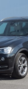BMW X3 II (F25) , Salon Polska, Serwis ASO, 190 KM, Automat, Skóra, Navi,-3