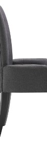 vidaXL Krzesło jadalniane z podłokietnikami, szare, materiałowe 248461-4