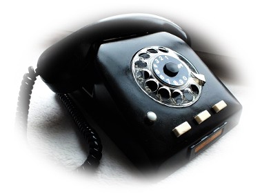 Stary telefon w czarnym bakelicie Piękna czarna perełka retro! -1