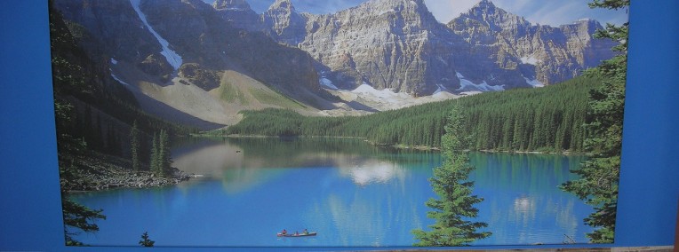 Obraz Tulup Dekor góry las i jezioro na płótnie 100x50cm-1
