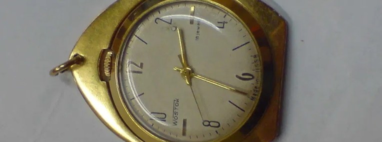 zegarek grubo pozłacany au20 ussr-1