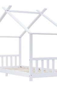 vidaXL Rama łóżka dziecięcego, biała, lite drewno sosnowe, 70 x 140 cm283367-2
