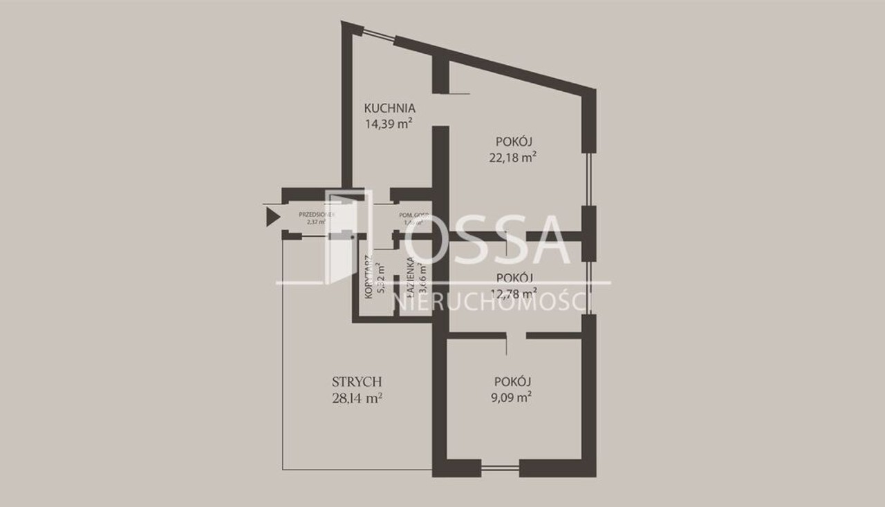 3 pokoje w centrum Inowrocławia + strych - 98,38 m - Widok 2