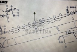 Żmijka wysypu ziarna Claas Mega 37-340 Nr kat. 000 661 860 3 Nr kat. 000 661 860 3