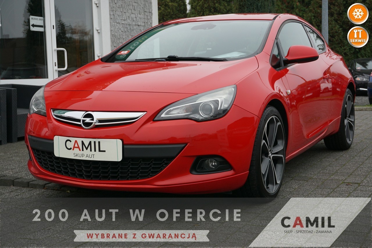 Opel Astra J GTC 1.4 TurboBenzyna 140KM, atrakcyjny wygląd, rok gwarancji, vat23%