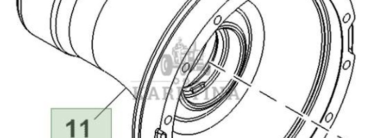 John Deere 8360R Obudowa Pochwa Tylnej Osi Zwolnicy CZĘŚCI R301497-1