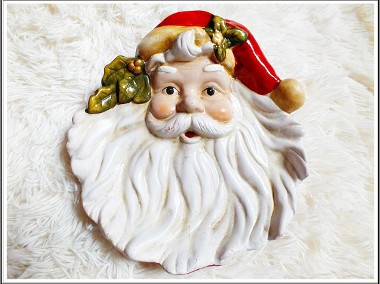 Śliczna Patera Świąteczna Mikołaj talerz na cukierki, inne przysmaki -1