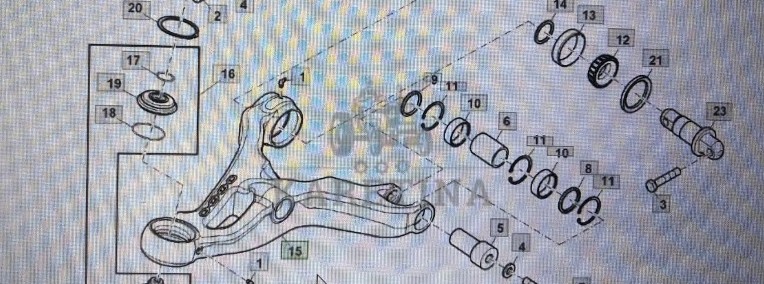 JOHN DEERE R537611/R537610 John Deere ramię/wahacz John Deere 8345R 8520 8120 8320 8225R 8270R-1