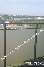 Oklejanie balkonów Warszawa Prystora - Skaryszewska...Folkos folie na balkon-2