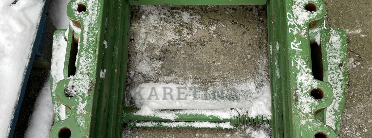 John Deere 7R330 - szyna zaczepowa rama 390mm RE305591 RE593230-1