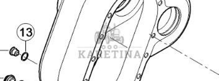 CLAAS Orbis 450 Obudowa Przekładni Rozdzielającej CZĘŚCI 0001372790 00 0137 279 0-1