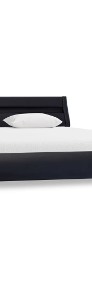vidaXL Rama łóżka z LED, czarno-biała, sztuczna skóra, 140 x 200 cm 285687-3