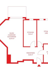 Mieszkanie, sprzedaż, 48.44, Gdańsk, Łostowice-2