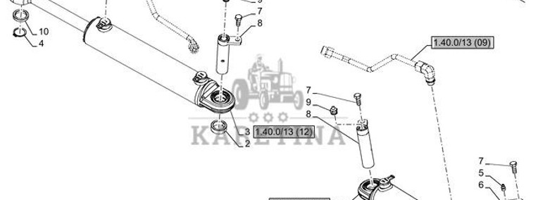 New Holland T6010 T6090 T6070 T7230 Sil wspom ukl kier 87546274-1