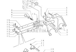 New Holland T6090 Widełki przesuwnika 148mm int 5180055