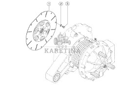 Claas Jaguar - silnik MAN D4276 - tłumik drgań 0018077350
