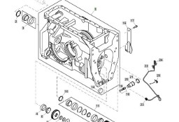 John Deere 8130 8230 8330 8430 8530 - skrzynka obudowa dyferencjału R306779