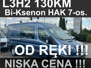 Ford Transit L3H2 130KM Hak Brygadowy 7-os. Kamera Bi-ksenony 1770 zł-1