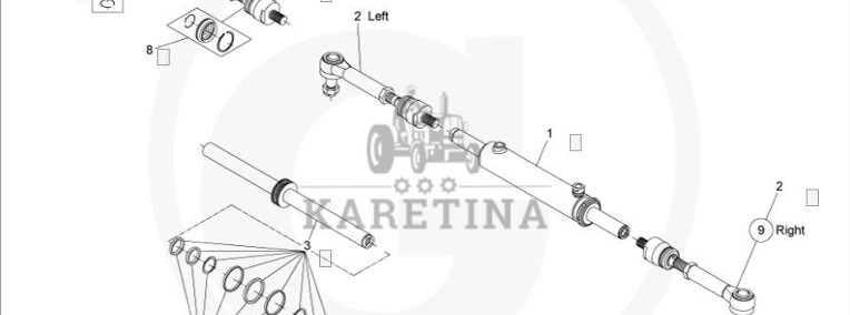 Most przedni napędowy Dana Spicer 735/112 735.112 - siłownik 735.24.604.02-1