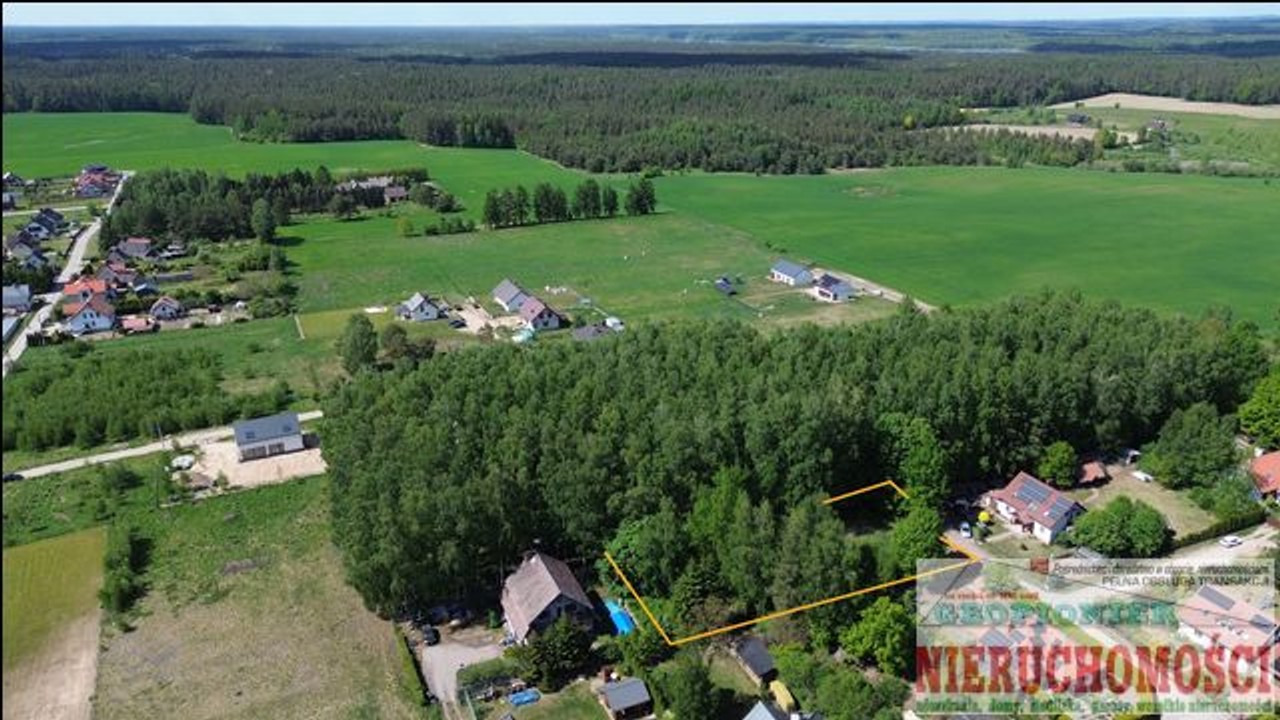Zwierzewo - gmina Ostróda, niezabudowana działka gruntu 150/7 - Widok 5