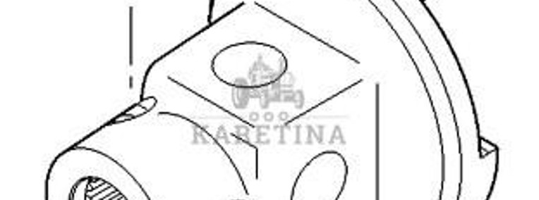 CLAAS Orbis 450 Mocowanie Główki Kosy Napędu Głównego CZĘŚCI 0004996801 00 0499 680 1-1