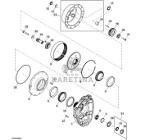 John Deere 8245R 8270R 8295R 8320R 8335R 8345R 8370R 8400R - piasta R334415