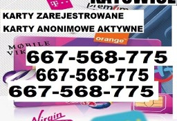 SIM KARTY detal zarejestrowane AKTYWNE karta startery PREPAID